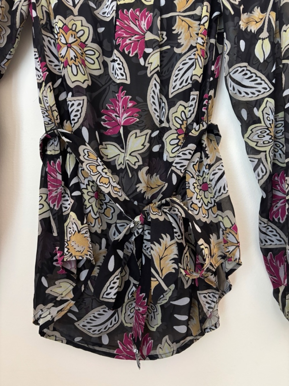 Rag & Bone Sierra Floral Off Shoulder Belted Top Medium Summer Luxury - Picture 4 of 9